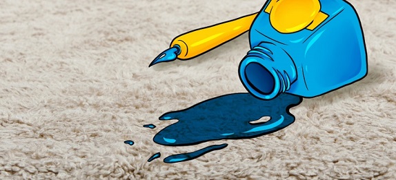 آموزش روش های پاک کردن جوهر از روی فرش